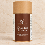 NEEMSAJ Chandan Kesar bambooless dhoop sticks in a kraft tube