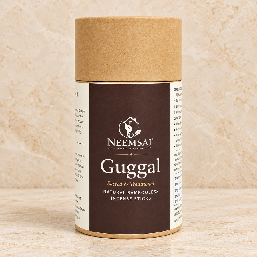 Neemsaj Bambooless Dhoop Sticks – Guggal (40 Sticks)