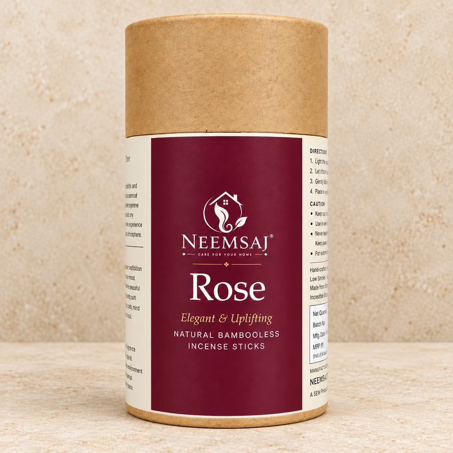 Neemsaj Bambooless Dhoop Sticks – Rose (40 Sticks)